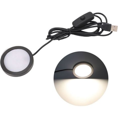 Spotlight LED Ultra Plat Aluminium Sous-Placard USB 5V (1/4)