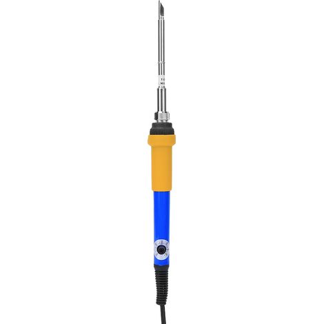 Fer à souder électrique à température réglable, chauffage rapide, kits de bricolage 200-400℃ DC12-24V (bleu jaune) (1/5)