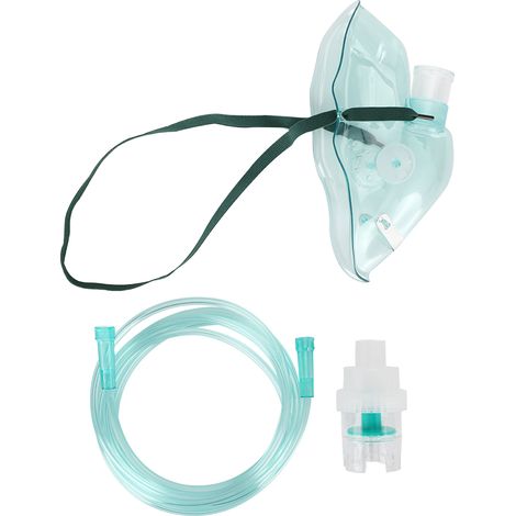 Ensemble inhalateur, dispositif de respiration fluide, nébuliseur, gobelet, cathéter, compresseur, type respirateur pour adulte (1/5)