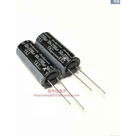 MeiMxy Lot de 10 condensateurs électrolytiques 50 V/2200 µF, format 16 x 30 mm, en aluminium