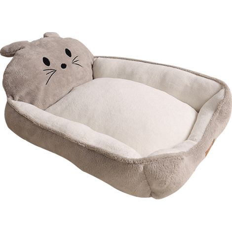 Cuccia per animali domestici - Taglia L, mini letto e raschietto - Reclinabile caldo ed ecologico, accogliente e confortevole - Base lavabile, resistente e antiscivolo 354423 cm (1/5)