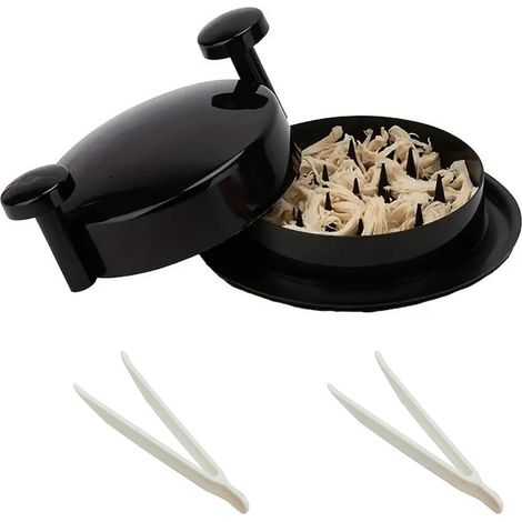 Hachoir à viande manuel noir à poignée torsadée avec base antidérapante, idéal pour effilocher la poitrine de poulet, le porc effiloché, le bœuf, le poulet, les légumes et plus encore. (1/5)