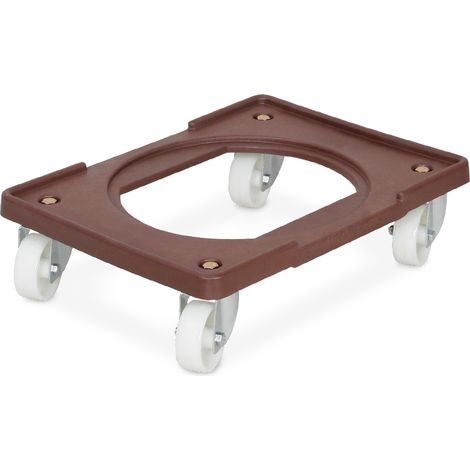BRB Transportroller für Zutatenspender 15 Liter und 40 Liter, LxBxH 480x370x130 mm, Farbe braun (1/3)