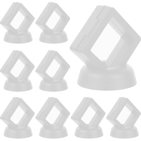 50 set di teche galleggianti per gioielli, effetto ABS bianco (1/5)