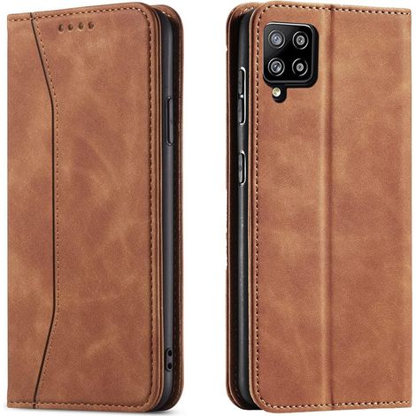 Coque pour Samsung Galaxy A42 5G, PU Cuir Portefeuille Housse Magnétique Flip Pochette Étui à Rabat Case avec Antichoc TPU Housse [Emplacements Cartes] [Fonction Support] (Kaki) (1/5)