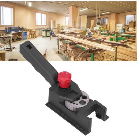 10-Loch-Holzbohrer, Positionier- und Spannvorrichtung, tragbarer Lochöffner für die Holzbearbeitung, Bohrer von 3 bis 12 mm. (1/5)
