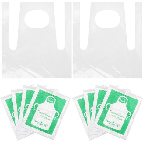 50 Tabliers Jetables pour Garçon et Filles 57x65 Cm Épais et Multifonction Tablier à Dessin et Peinture Protection Anti taches (1/4)