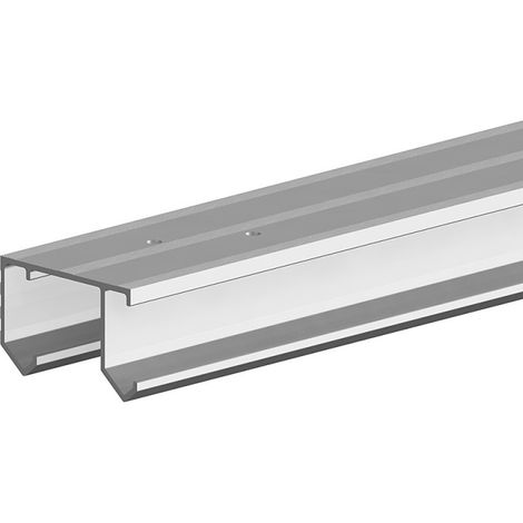 Aluminium-Doppellaufschiene 180 cm zur Ergänzung von SLID'UP 110 Schiebetürbeschlag