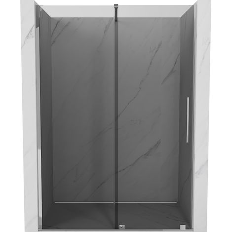 Mexen Velar portes de douche coulissantes 160 cm, graphite, chrome - 871-160-000-41-01 (1/5)