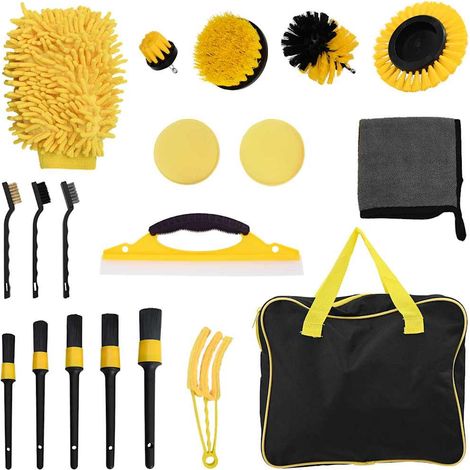 Auto Bürsten Set Mehrfarbig Poly-Rattan vidaXL (1/5)