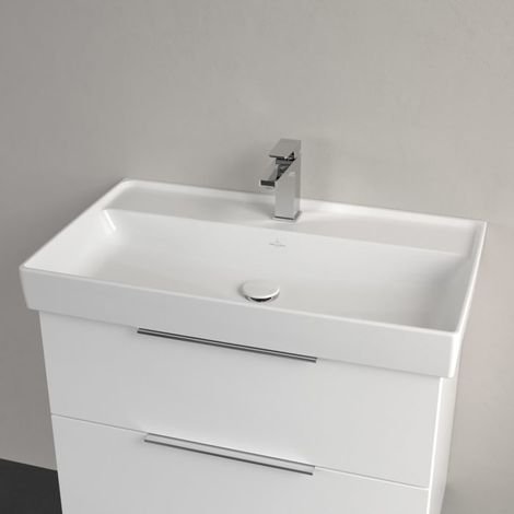 Villeroy & Boch Taro Waschtisch 80 cm mit CeramicPlus Beschichtung, 1 Hahnloch, ohne Überlauf (1/5)