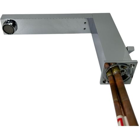 Bocca di erogazione rettangolare cromo per vasca Jacuzzi 224602300 (1/3)
