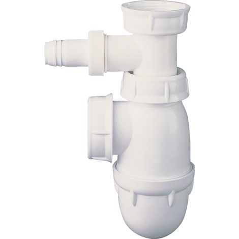 Siphon évier réglable avec prise pour mâchine à laver Ø40/49 - NF