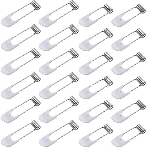 24 Pieces 50 mm/60 mm Spring Clip Rings Retainer Ring Clasp for LED Lamp Recessed GU10/MR16 Downlight Spot Light Bulb Holder Ring Light Fixtures (1/5)