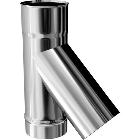 [605153-TEN] Té oblique TEN en inox 304 135° pour bois, gaz et fuel