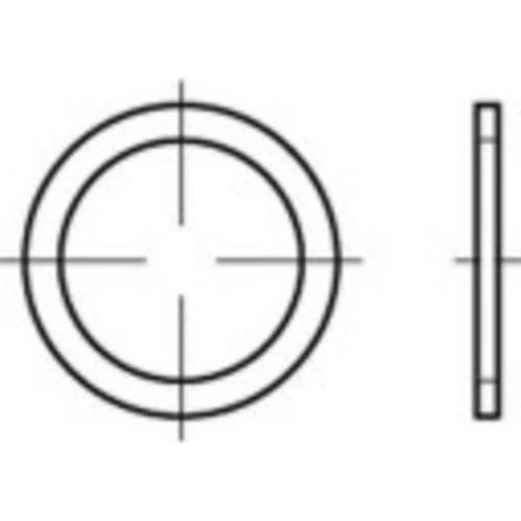 [NEUWERTIG] B-Ware TOOLCRAFT Dichtring Dichtung Kupfer 48 mm Form A DIN 7603 Flachring 50 Stück (1/2)