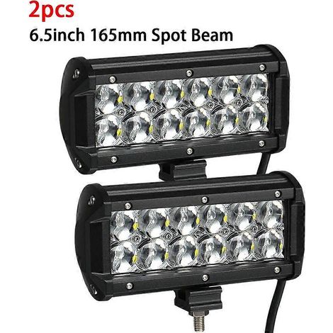 Barre lumineuse LED HELLO EOVO 5D 4 / 6,5 / 9,5 / 12 / 17 pouces pour véhicules tout-terrain, bateaux, voitures, tracteurs, camions, 4x4, SUV, quads. Comprend 2 projecteurs de 6,5 pouces. (1/5)