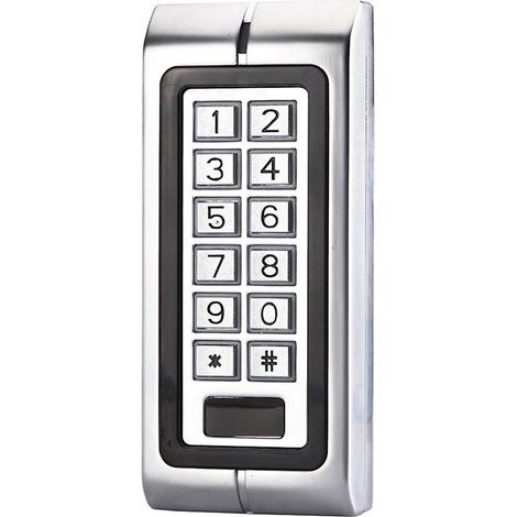 Système de contrôle d'accès RFID étanche avec clavier rétroéclairé et boîtier métallique (1/4)