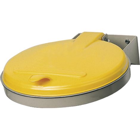 Raccoglitore di rifiuti B400xT510mm 120l coperchio giallo (KS)