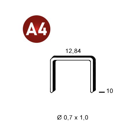 Agrafes A-10 INOX A4 (316)
