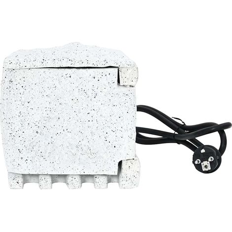Gartensteckdose in Steinform mit Timer
