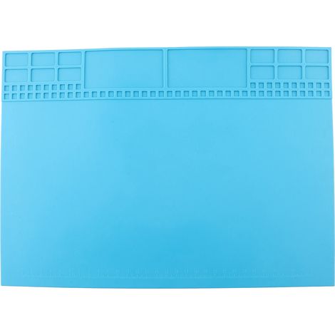 Plateforme de Maintenance pour Téléphone et Ordinateur Résistante à la Chaleur, Tapis Isolant Bleu Clair (1/5)