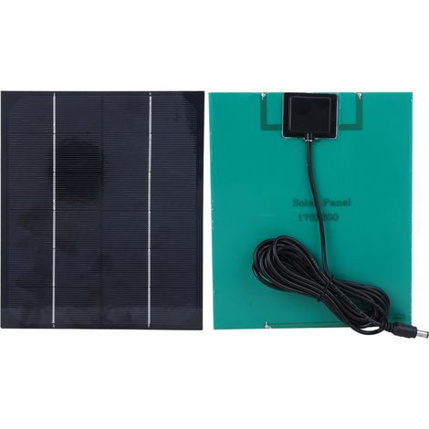 Panneau solaire monocristallin en silicium 6W 6V pour extérieur, destiné à la fabrication de chargeurs de batterie DIY. (1/5)