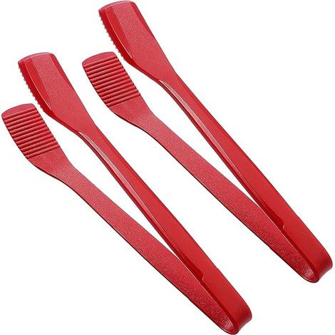 Set mit 2 Küchenzangen aus lebensmittelechtem Silikon, hitzebeständig, rutschfest und antihaftbeschichtet, zum Zubereiten von Speisen (Grillen, Salat, Toast). Küchenzubehör: Isolierte Zange, hitzebest