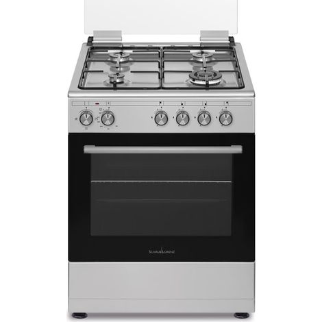Cucina elettrica Dixedistribuzione Schaub Lorenz SS631GEX Cucina 4 Fuochi 60x60cm Forno a Gas Grill Elettrico Multifunzione Classe A Inox (1/3)