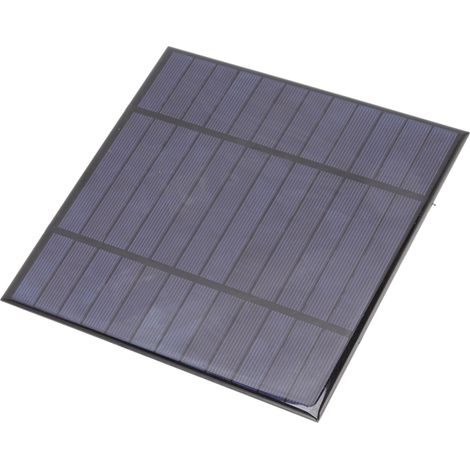 Panneau solaire 6V 4.5W en polysilicium pour lampes de jardin et murailles, surface époxy, mini cellule photovoltaïque. (1/5)