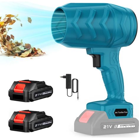 Souffleur d’Air Turbo Sans Fil Sans Balais 36000 Tr/min Dépoussiéreur Électrique Haute Puissance Bleu Compatible Batterie Makita 18V/21V (1/5)