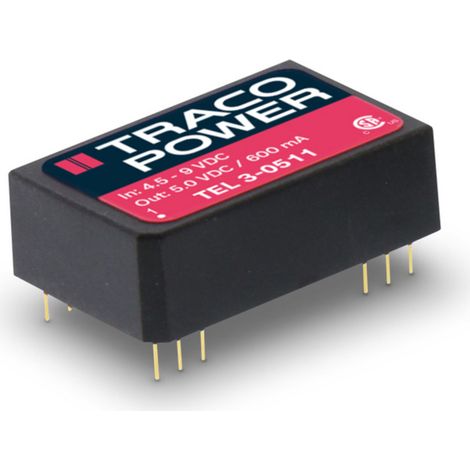 TracoPower TEL 3-0512 DC/DC-Wandler, Print 5 V/DC 12 V/DC 250 mA 3 W Anzahl Ausgänge: 1 x Inhalt 1 S