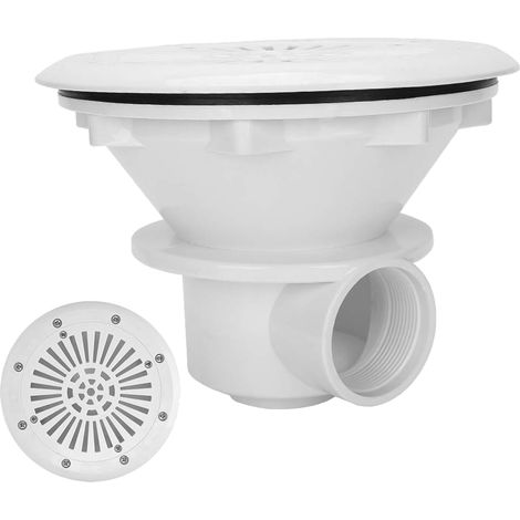 G2 DN50 – Port de vidange principal de piscine, 5,1 cm, accessoires de rechange pour évacuation d'eau, blanc (1/5)