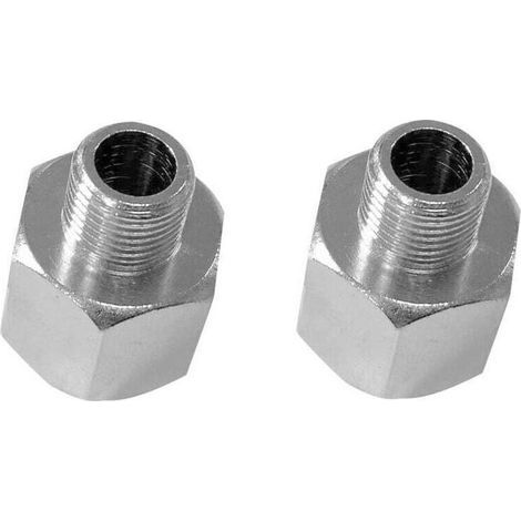 Adaptateur De Tuyau D'Air Pour Aerographe, Male Bsp G1 / 8 Et Femelle Bsp G1 / 4, 2 Pcs (1/4)