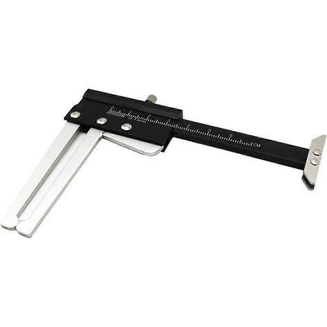 Jauge d'épaisseur de disque de frein, règle vernier, outil de mesure de la profondeur de sculpture des pneus, plage de serrage 0-60 mm (1/5)
