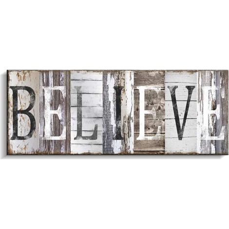 Citations Wall Art Decor, Famille Signes Décoratifs Inspirational Motto Impressions sur Toile (Avec Cadre Intérieur en Bois Massif)