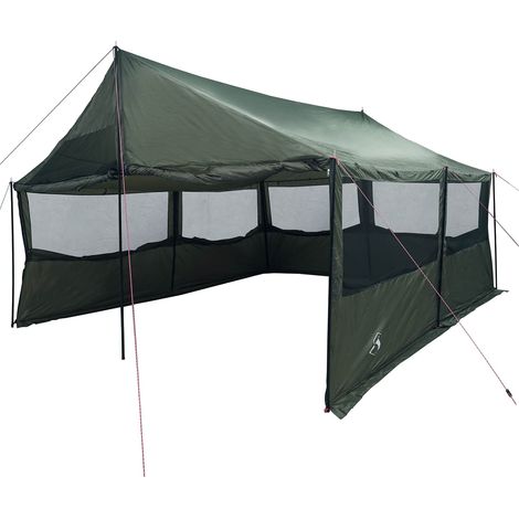 Tienda Familiar con techo Verde ejército 450 x 400 x 265 cm