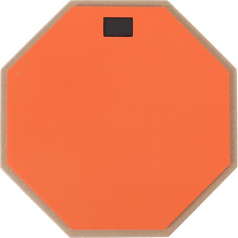Pad de batterie silencieux 12 pouces, aspect caoutchouc, avec 2 paires de baguettes pour la maison, orange. (1/5)