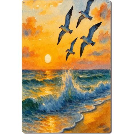 Plaque en Métal Vintage Art Murale pour Jardin de Jasmin Cuisine Salon et Bar, Durable et Résistante, Parfaite pour Ajouter une Touche de Romance dans Votre Espace 30x20 cm. (1/5)