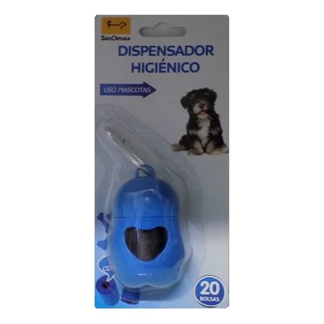 Sandimal Hygienic Bag Dispenser con autostop - Blu