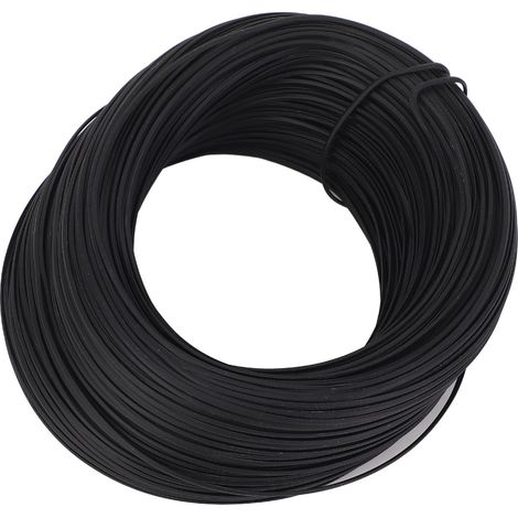 Fil de ligature armature béton 100 m 0.45 fer galvanisé PVC noir pour extérieur (1/5)