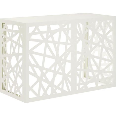 Air Conditioner Cover White 90 x 40 x 60 cm Steel vidaXL