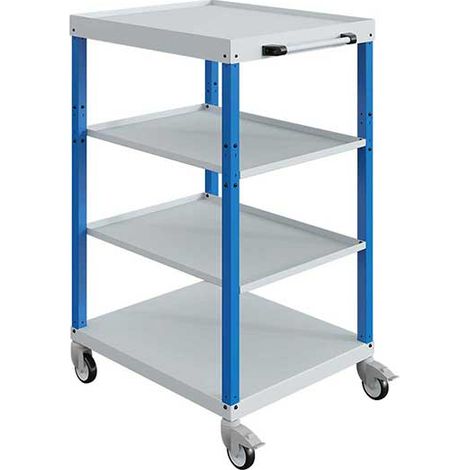Werkstattwagen blau - 4 Platten 700x815mm - Tragkraft 150kg - W020060015-BIGC