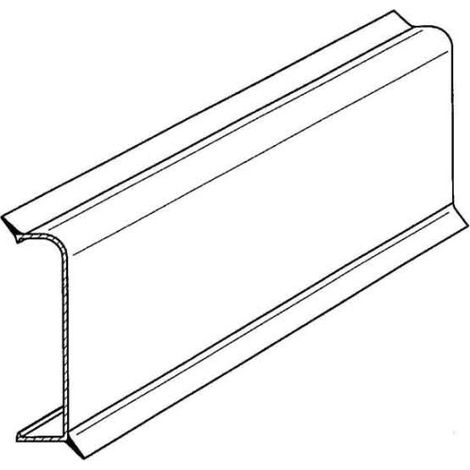 Gewiss SLK - SCOCKELLEISTENKANAL - OBERTEIL - LÄNGE 2M - 70X20 - WEISS RAL9010, NP42018