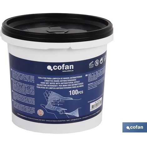 Salviette antibatteriche per la pulizia delle mani 100 unità