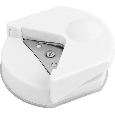 Papierstanzer, 3-in-1-Eckenschneider, Kreisstanzer, Kartenschneider für Papierbastelarbeiten, Karton, DIY-Projekte, Fotokarten, Kartenherstellung, Scrapbooking, Weiß (1/5)