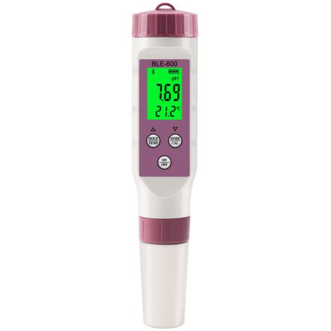 Testeur de qualité de l'eau des dents bleues, température ORP EC TDS salinité S.G PH mètre en ligne, contrôle par application