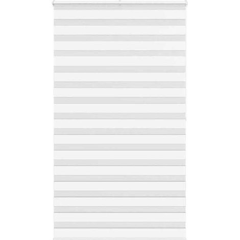 4014785 Store zèbre blanc 120x200 cm largeur du tissu 115,9cm polyester (1/5)