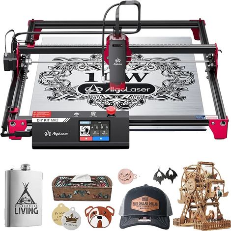 Découpeuse Laser CNC, Haute Vitesse, Écran Tactile, A, 10W (1/2)