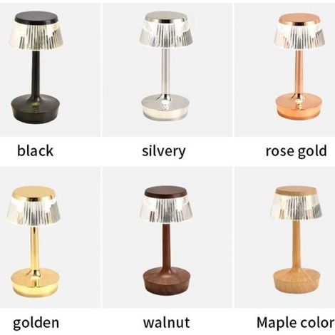 Lampe Led tactile USB au design moderne, luminaire décoratif d'intérieur, idéal pour une Table de chevet, trois couleurs Perdre (1/4)